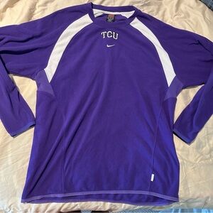 Vintage Nike TCU thermal long sleeve shirt